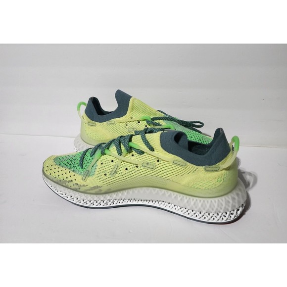 Adidas 4D Fusio ‘Semi Frozen Yellow’ FY3603 Primeknit Running Shoes Mens 10.5 - Picture 6 of 8